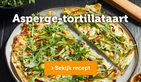 Asperge-tortillataart | Bekijk recept