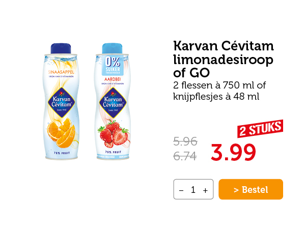 Karvan Cévitam limonadesiroop of GO