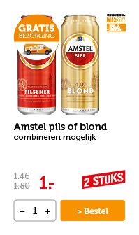 Amstel pils of blond