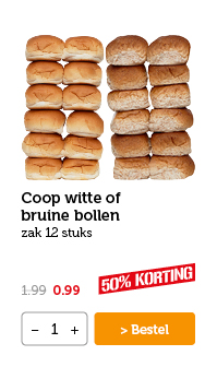 Coop witte of bruine bollen