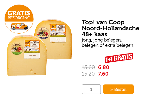 GRATIS BEZORGING | Top! van Coop Noord-Hollandsche 48+ kaas