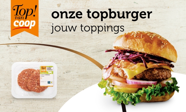 Top! van Coop | onze topburger jouw toppings | Bestel nu