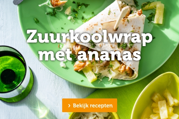 Zuurkoolwrap met ananas | Bekijk recepten