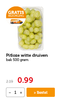 Pitloze witte druiven