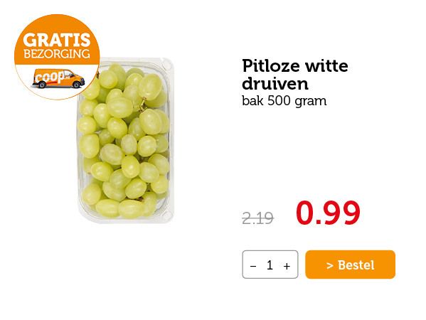 Pitloze witte druiven