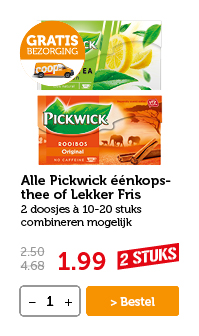 Alle Pickwick éénkopsthee of Lekker Fris