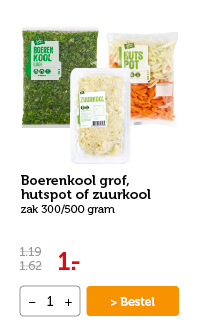 Boerenkool grof, hutspot of zuurkool