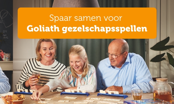 Spaar samen voor Goliath gezelschapsspellen