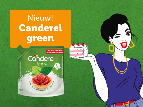 Nieuw! Canderel Green Crunchy 