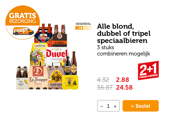 Alle blond, dubbel of tripel speciaalbieren