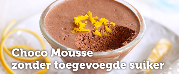 Choco Mousse zonder toegevoegde suiker