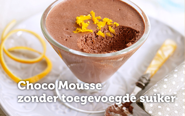 Choco Mousse zonder toegevoegde suiker