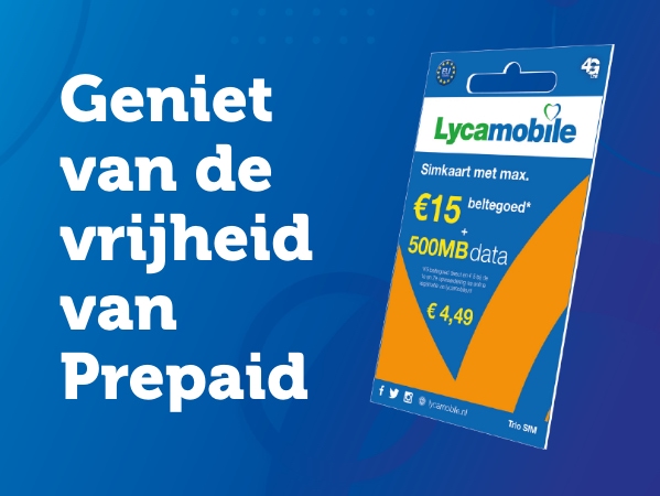 Geniet van de vrijheid van Prepaid