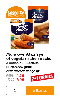 Mora oven&airfryer of vegetarische snacks