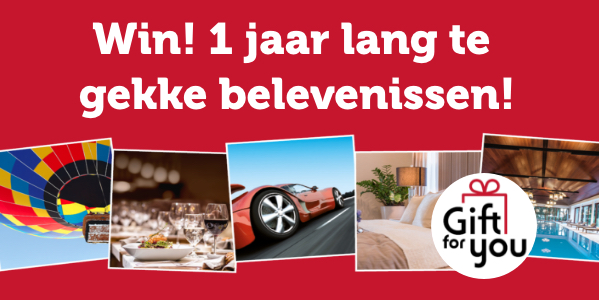 Win 1 jaar lang te gekke belevenissen!