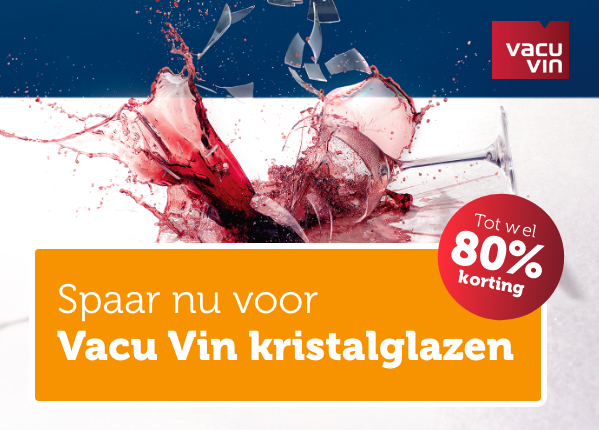 Spaar nu voor Vacu Vin kristalglazen | Tot wel 80% korting | Bekijk glazen