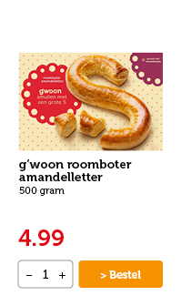 g'woon roomboter amandelletter