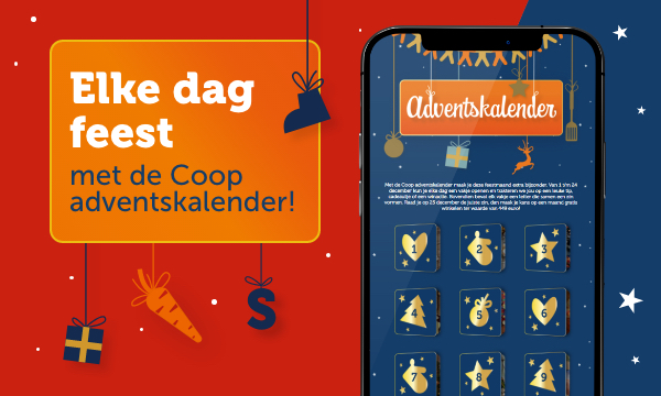 Elke dag feest met de Coop adventskalender!