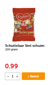 Schuttelaar Sint schuim