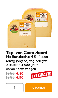 Top! van Coop Noord-Hollansche 48+ kaas