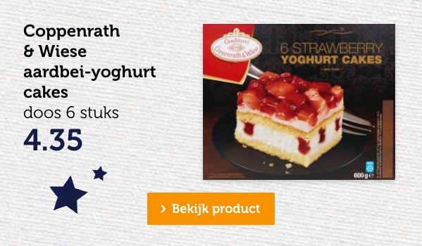 Coppenrath & Wiese aardbei-yoghurt cakes | doos 6 stuks | 4.35 | Bekijk product