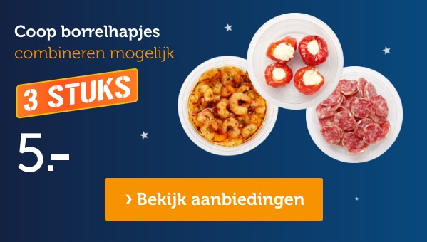 Coop borrelhapjes | 3 STUKS 5.- | Bekijk aanbieding