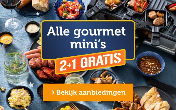 Alle gourmet mini's | 2+1 GRATIS | Bekijk aanbiedingen