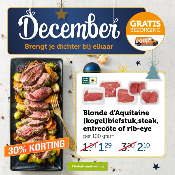 Blonde d'Aquitaine, (kogel)biefstuk, steak, entrecôte of rib-eye | Bekijk aanbieding