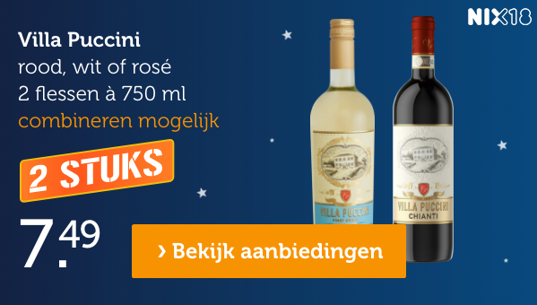 Villa Puccini | rood, wit of rosé | 2 flessen à 750 ml | 2 STUKS 7.49 | Bekijk aanbieding