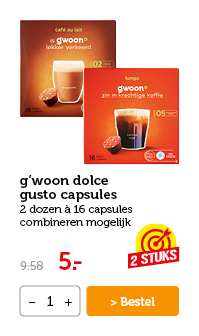 g'woon dolce gusto capsules