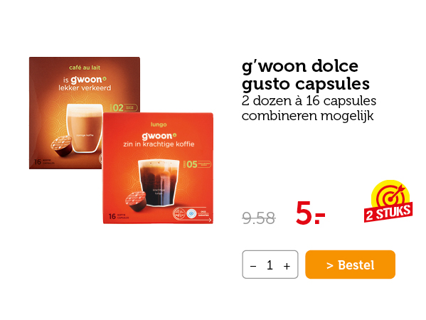 g'woon dolce gusto capsules