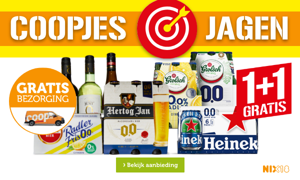 COOPJES JAGEN | Alle alcoholvrije bieren of wijnen | 1+1 GRATIS | Bekijk aanbieding