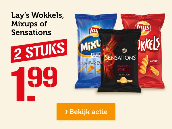 Lay's Wokkels, Mixups of Sensations | 2 STUKS | 1.99 | Bekijk actie