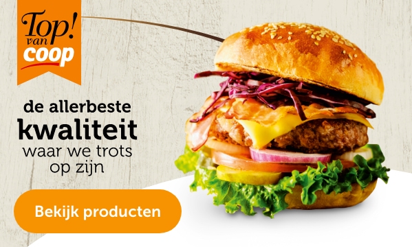 Top! van Coop slagershamburgers