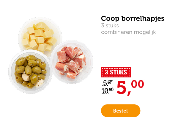 Coop borrelhapjes