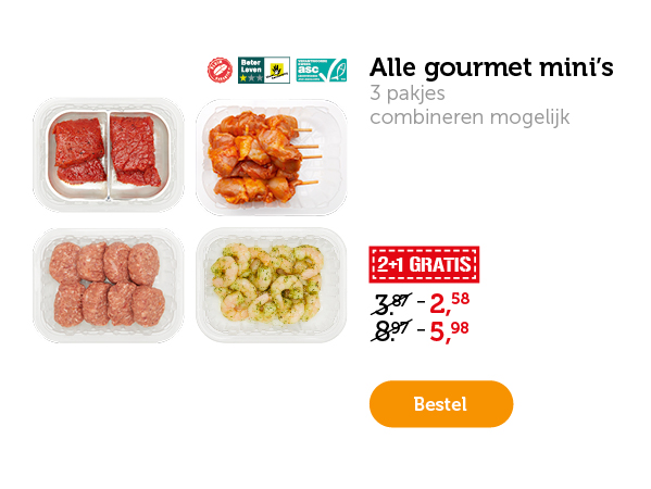Alle gourmet mini's