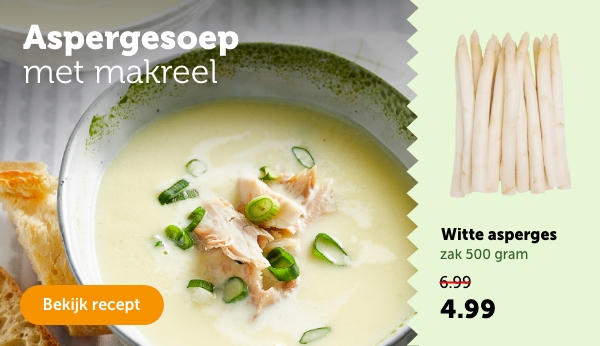 Aspergesoep met makreel | Bekijk recept