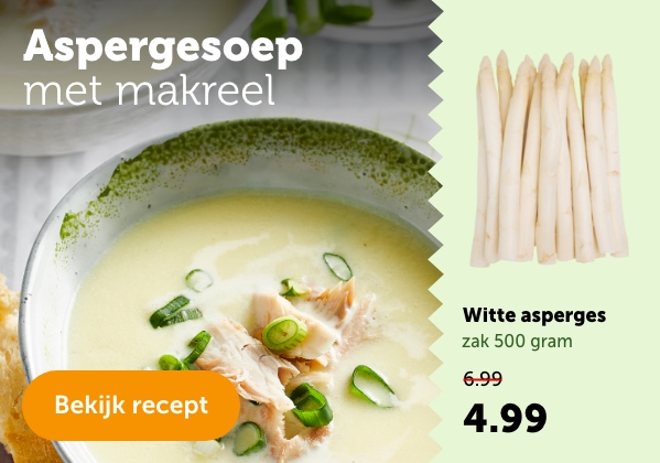 Aspergesoep met makreel | Bekijk recept