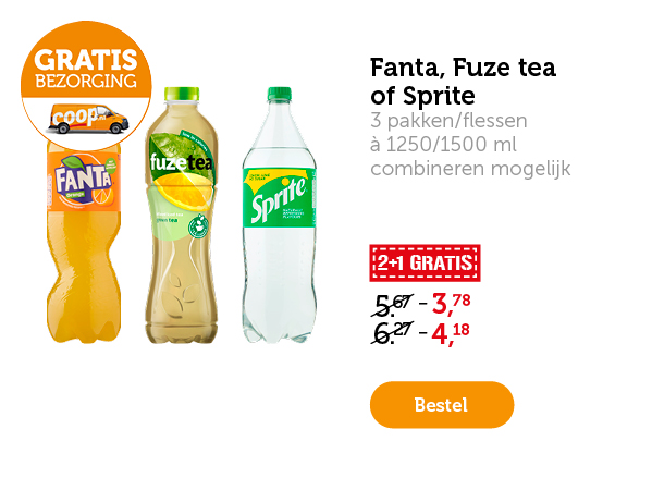 Fanta, Fuze tea of Sprite