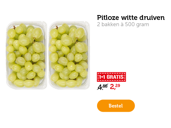 Pitloze witte druiven