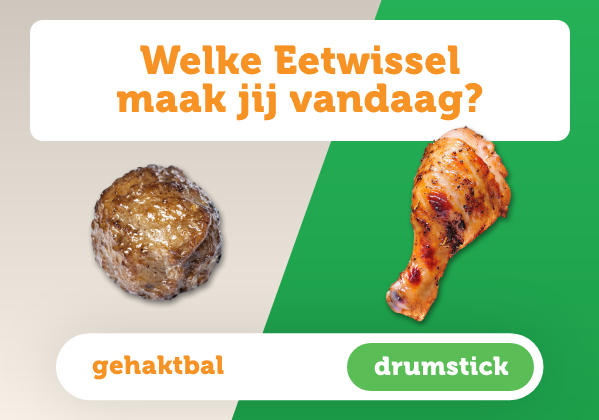 Eetwissel voor de warme maaltijd