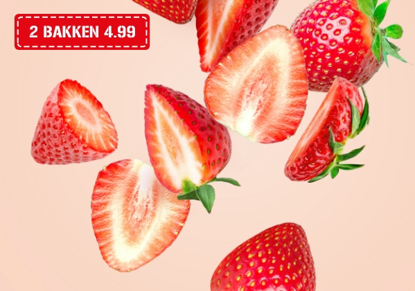 Aardbeien, 2 bakken 4.99