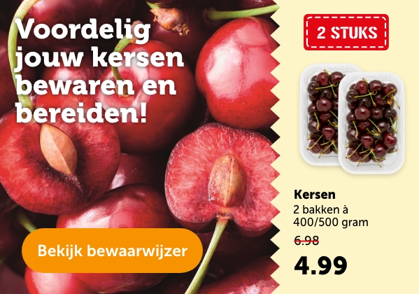 Voordelig jouw kersen bewaren en bereiden!
