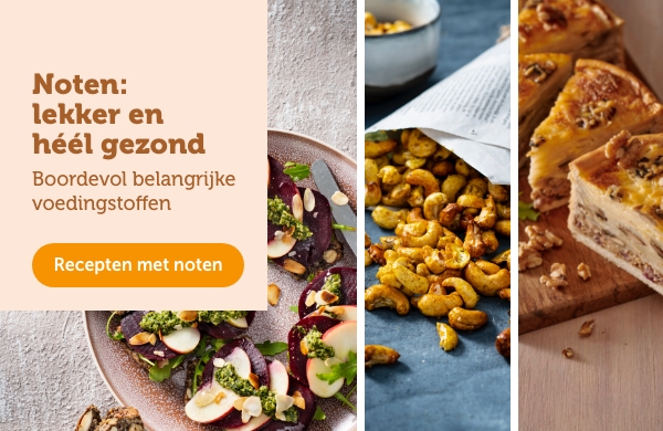 Noten: lekker en héél gezond. Recepten met noten.