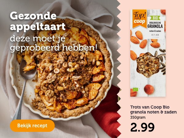 Gezonde appeltaart. Deze moet je geprobeerd hebben! Bekijk recept