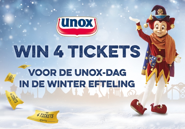 Win 4 tickets voor de Unox-dag in de Winter Efteling