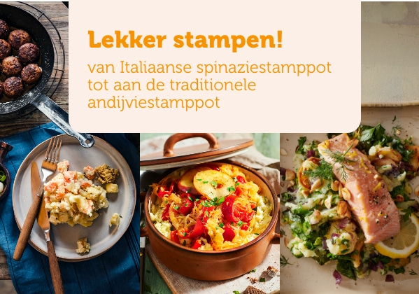 Lekker stampen! van Italiaanse spinaziestamppot tot aan de traditionele andijviestamppot