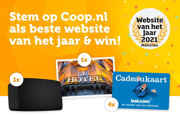 Stem op Coop.nl als beste website van het jaar &win!