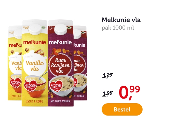 Melkunie vla | Pak 1000 ml