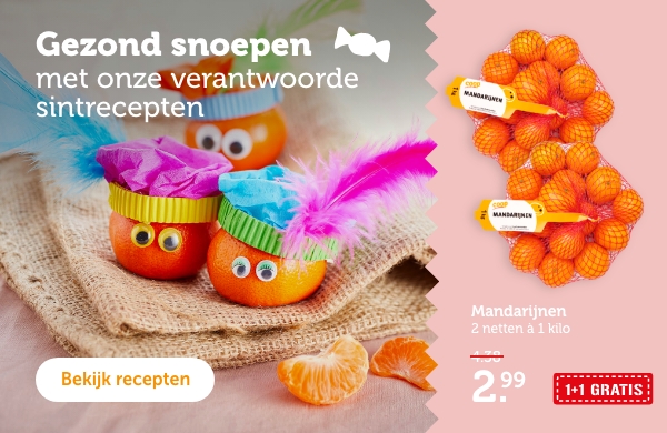 Gezond snoepen | met onze verantwoorde sintrecepten